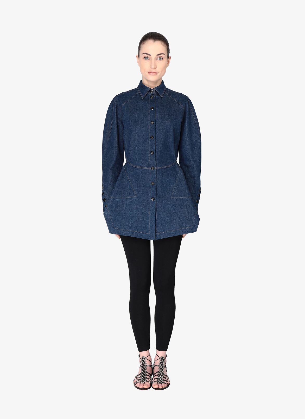 SHIRT DENIM MARINE ALAÏA MARINE  SHIRT DENIM MARINE